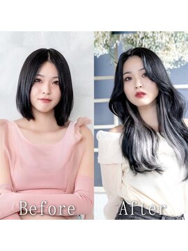 ARビューティー ギンザ(AR Beauty Ginza) ブラック×ホワイトシルバー#シールエクステ#グレージュ#銀座