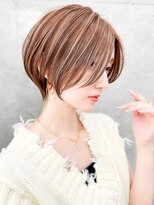 ロンドホットリップ 立川(Lond hot lip)&nbsp;イメチェン外ハネボブ美髪ワイドバングレイヤーショート/立川