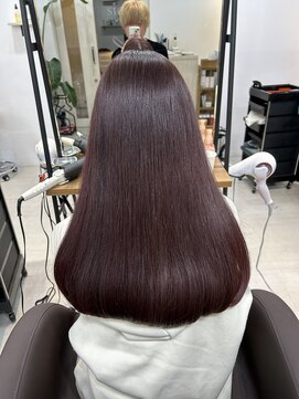 アイズ 横浜(IS) ピンクブラウン/ブリーチなし/髪質改善/横浜