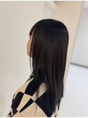 落ちる黒染め 4stトリ　髪質改善ストレート　酸性ストレート