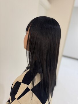 エムスリーヘアー イオンマリンピア店(MIII HAIR) 落ちる黒染め 4stトリ　髪質改善ストレート　酸性ストレート