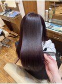 髪質改善カラー【ワインレッド】20代30代40代50代