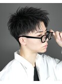 ツーブロック刈り上げ大人30代短髪パーマ　@lipps_satoshuhei