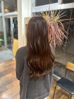 ヘアーワークス ボナ ウニクス店(HAIR WORKS bona)&nbsp;柔らかな質感で魅せる大人のナチュラルロング/艶/艶カラー