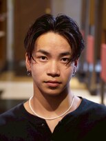 メリケンバーバーショップ コウベ(MERICAN BARBERSHOP KOBE) 韓国風センターパートマッシュ73