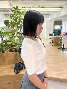 オーシャン(Ocean) 【OceanHair&Life田中愛梨】切りっぱなしボブ/ミニボブ/学生