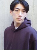かき上げヘア　ニュアンスマッシュ　サイドパート　ビジネス