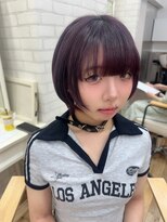 ラナンバイシダ(ranan by sida)&nbsp;ウルフ×ワインレッド/暗めカラー