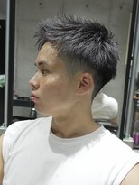 メッツ 原宿(METS) MEN‘S /黒髪ベリーショート×フェード /短髪 /アップバング