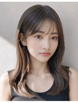 ローラン(ROULAND) 【池袋美容室】韓国風ワンカールシースルーバング
