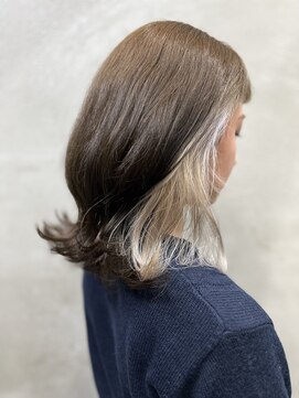 エッジ 下北沢(edge.) 下北沢インナーカラー×ケアブリーチミディ