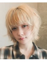 シラフ(SHIRAF)&nbsp;レイヤーボブ/ボブウルフ/ハッシュカット/ケアブリーチ/ブロンド