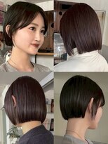 アンプラグド(unplugged)&nbsp;ボブブロンドベージュブリーチなしダブルカラーハイトーン透明感