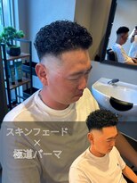 一鳳庵&nbsp;スキンフェード×極道パーマ