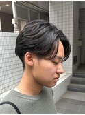 フェザーパーマ/毛流れパーマ/センターパート/藤沢美容院
