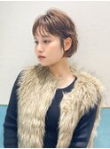 ハンサムショート/丸みショートボブ/20代30代40代50代/顔周り