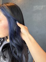 ヘアーループセラデザインワークス(Hair ruup Sela design works) ブルーインナーカラー
