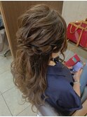 ハーフアップ