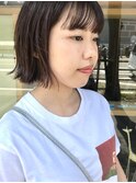 パツンとしたラインの外ハネボブ