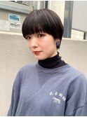 【KON】マッシュショートスタイル_ハイライトカラー