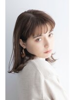 テラスコード(TERRACE CODE) ミディアム小顔カット前髪ありくすみカラー10代20代30代40代