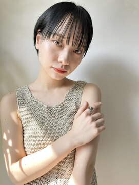 ラミエ バイ メルト 吉祥寺(lamie by melt) 【滝田】小顔マッシュショートグレージュ20代30代40代丸みくびれ