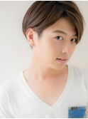 長めバングと好感度サラ髪の栗色スマートマッシュh名護大東
