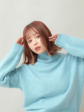 ラフィス ヘアー ルーム 難波本店(La fith hair room) 【La fith】ふわっとくびれた外ハネボブ×マロンベージュ