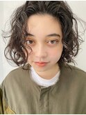 雰囲気のあるミックスパーマ　ボブ【下北沢】
