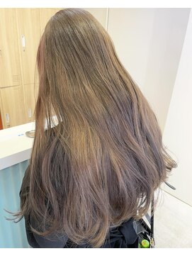 ローレン(LOREN) 透明感髪質改善ベージュダブルカラーミルクティーグレージュ