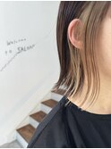【栗本浩司】ホワイトベージュ×インナーカラー