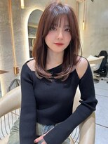 アンフィニー 仙台(ANFINI)&nbsp;小顔髪質改善仙台縮毛矯正レイヤーカットココアベージュ美髪前髪