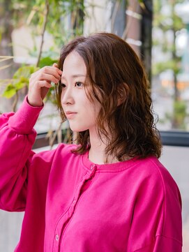 ヘアークラフト(Hair Craft) デジタルパーマ × ピンクベージュ　【岡山/問屋町】