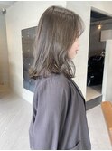 オリーブカラー オリーブベージュ ブリーチなしカラー/林
