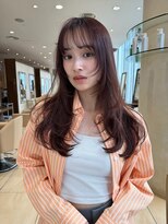 ザック ヴィ(ZACC  vie)&nbsp;ワンカールレイヤー　ロング　セミロング　チェリーレッド