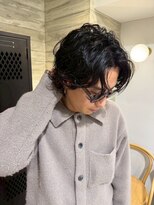 ヲタク(wotaku.)&nbsp;メンズカットメンズパーマニュアンスパーマセンター分けマッシュ