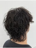 波巻きウルフパーマ／名古屋栄メンズヘアカット