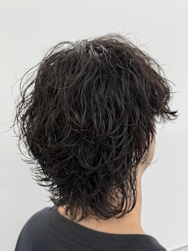 ビカムメンズヘアー 栄店(become men's hair) 波巻きウルフパーマ／名古屋栄メンズヘアカット