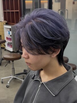 リップス 吉祥寺店 (LIPPS) 簡単オシャレ〈パープルアウターカラーセンターパート〉