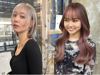 エレン(E L E N)の写真/あなただけのカラーを【ELEN】で実現☆トレンドカラーもイルミナカラーで透明感のある艶髪が叶う!