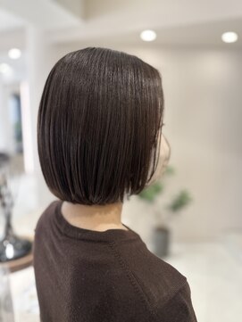 アンベリールフルー(EMBELLIR fleur) 美シルエット大人かわいい小顔ボブ チョコブラウン 30代40代50代