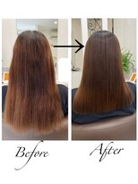 サロンドノア(Salon de NoA)&nbsp;セミロングヘア×縮毛矯正