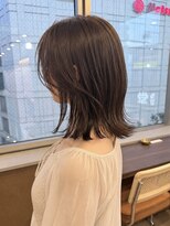 サボ 栄店(sabo) 肩上ボブ × 顔まわりレイヤー × ベージュ