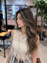 リーチェ(ReCHE by CAPA(旧：CAPA茅ヶ崎店）)&nbsp;ハイライトレイヤーカットダークパープル夏ミルクブラウン32