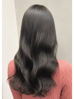 ルノヘアー(Lunohair)&nbsp;韓国風レイヤー×オリーブカラー×秋カラー×ブリーチなしカラー