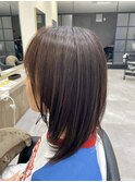 ハッシュカット/グレージュ/ツートンカラー/勝田台