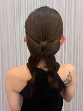 ベルグロー 北新地(BELLEGROW)&nbsp;リボンヘア・ツインアレンジ｜梅田・北新地ヘアセット