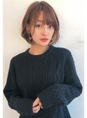 小顔見えシースルーショートボブ