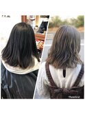 全頭ブリーチで印象チェンジ