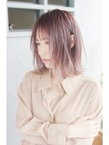 アリエス Aries 上赤江店&nbsp;30代40代50代☆ホワイトピンク/小顔見え愛され外ハネボブ☆